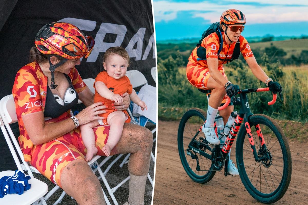 You are currently viewing I did a 12-hour, 207-mile bike race while breastfeeding â my milk became ‘Red Bull for babies’
