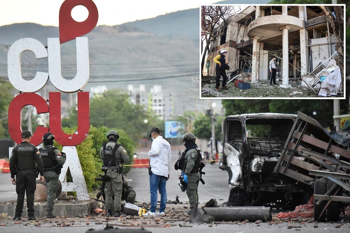 You are currently viewing Colombian rebel group’s ‘vile terrorist attack’ injures 11, kills dog