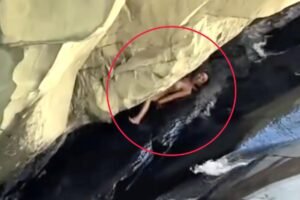 Read more about the article Moment woman crunches herself on rocks at Santa Paula Punch Bowls in Ventura County