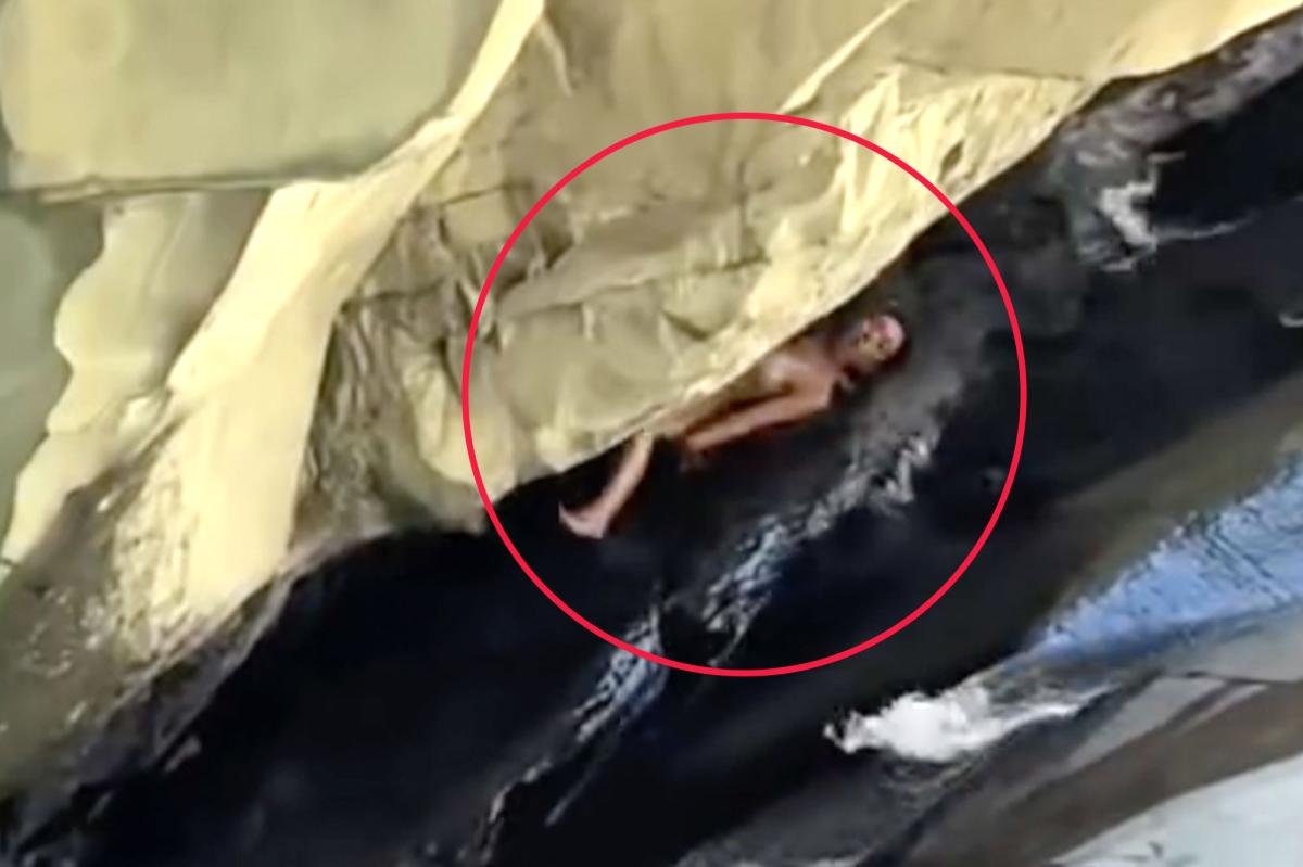You are currently viewing Moment woman crunches herself on rocks at Santa Paula Punch Bowls in Ventura County