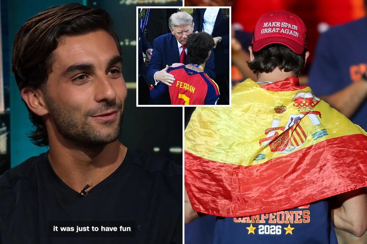 You are currently viewing Spain’s World Cup hero Ferran Torres reveals why he wore Trump-inspired ‘Make Spain Great Again’ cap at victory parade