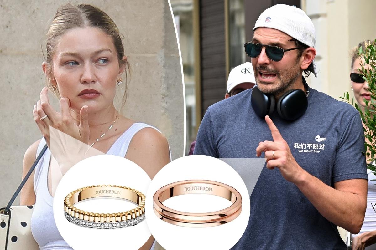 Read more about the article Bradley Cooper and Gigi Hadid’s matching wedding rings are ‘a declaration of love’