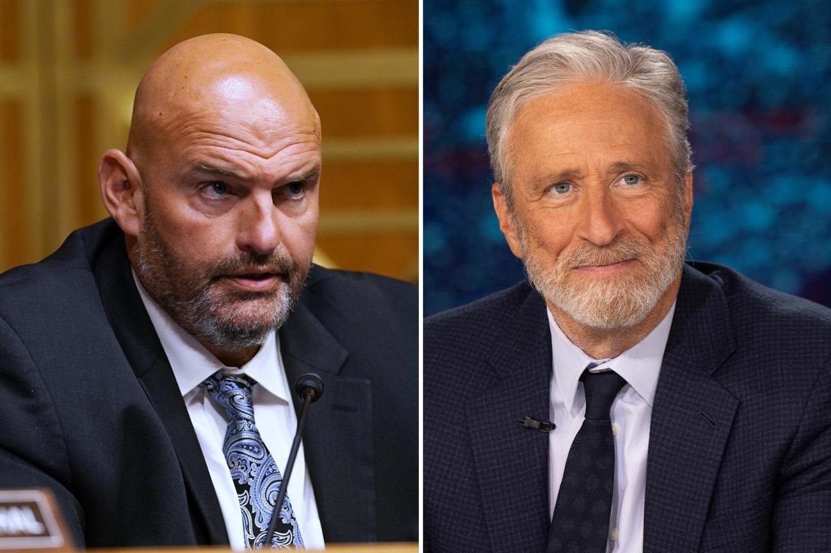 You are currently viewing Jon Stewart, Sen. Fetterman clash over Israel ‘red line’: ‘That is not our country’