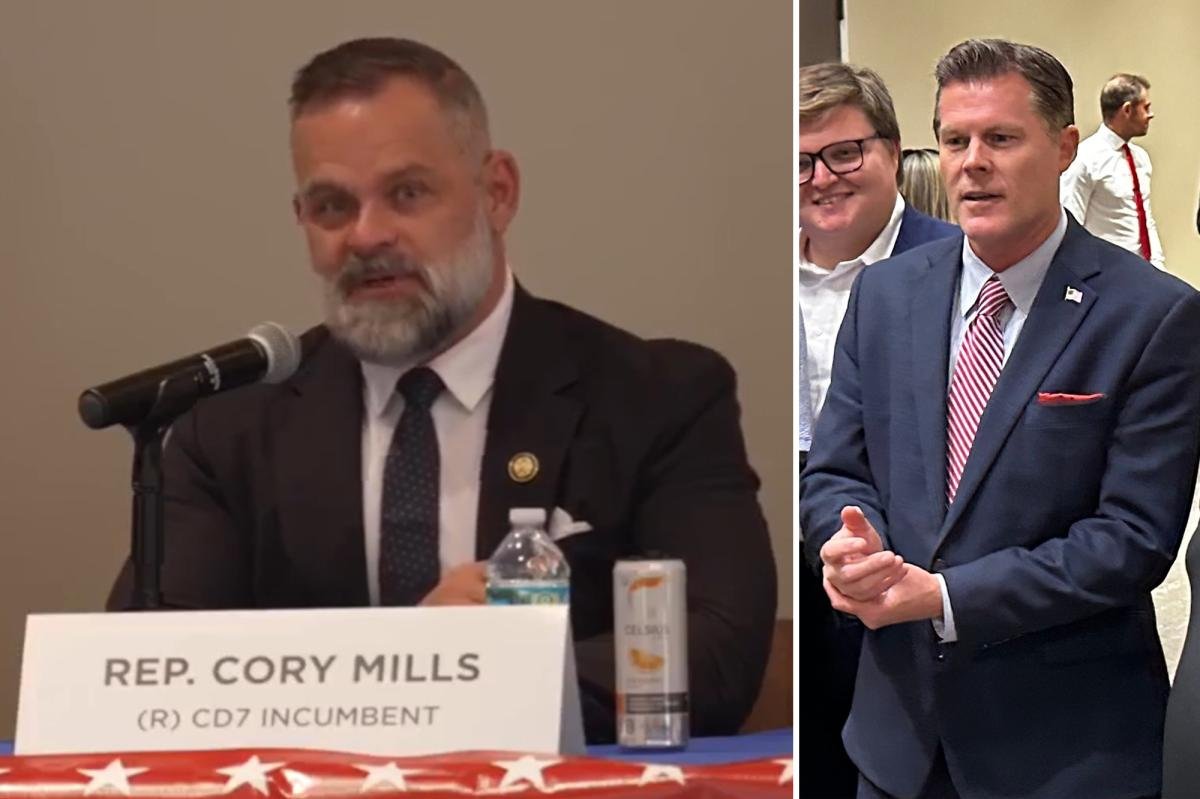 You are currently viewing Embattled Rep. Cory Mills pressed on âstolen valorâ claims and even his religion at fiery GOP primary debateÂ 
