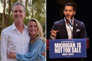 Read more about the article Gavin Newsom jets out on schmoozing mission in Michigan after Abdul El-Sayed’s victory
