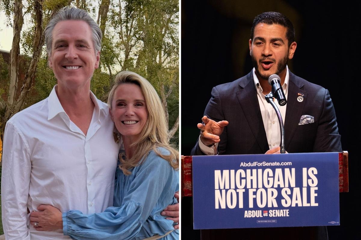 You are currently viewing Gavin Newsom jets out on schmoozing mission in Michigan after Abdul El-Sayed’s victory