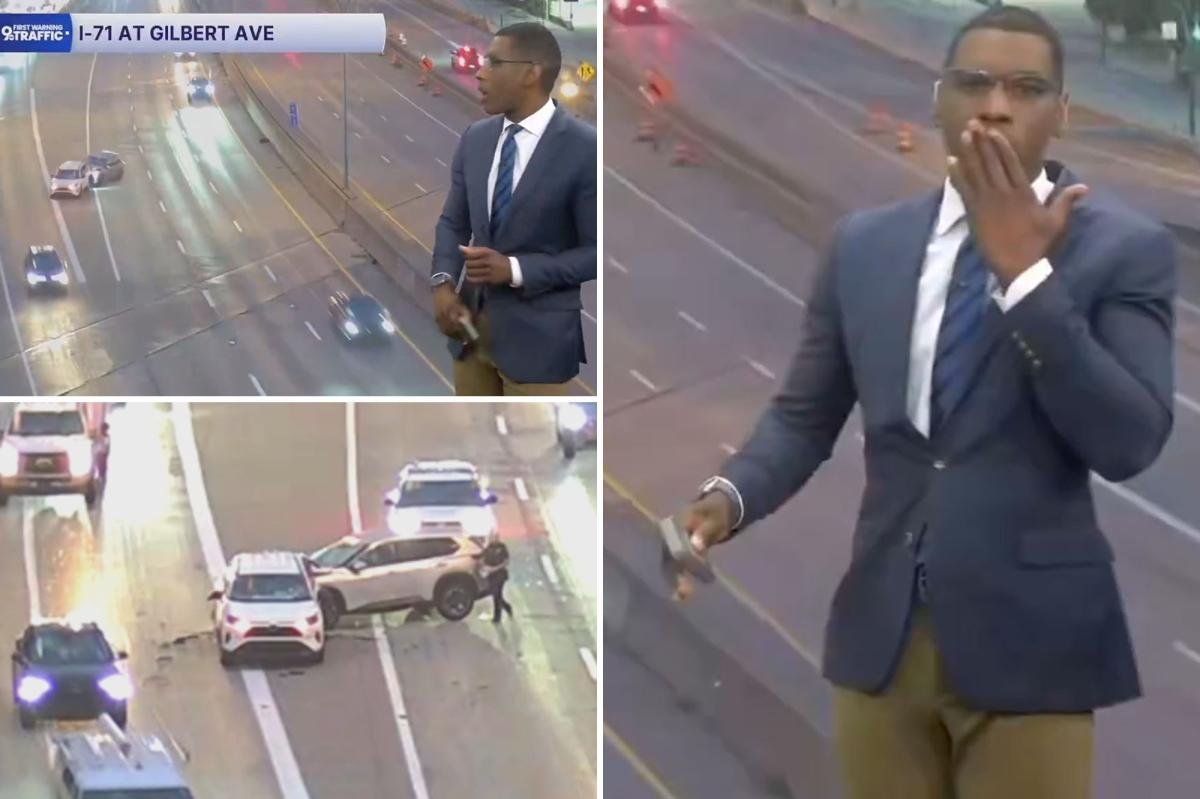 You are currently viewing Startling moment TV traffic anchor witnesses car crash live on air: ‘Almost said something inappropriate’