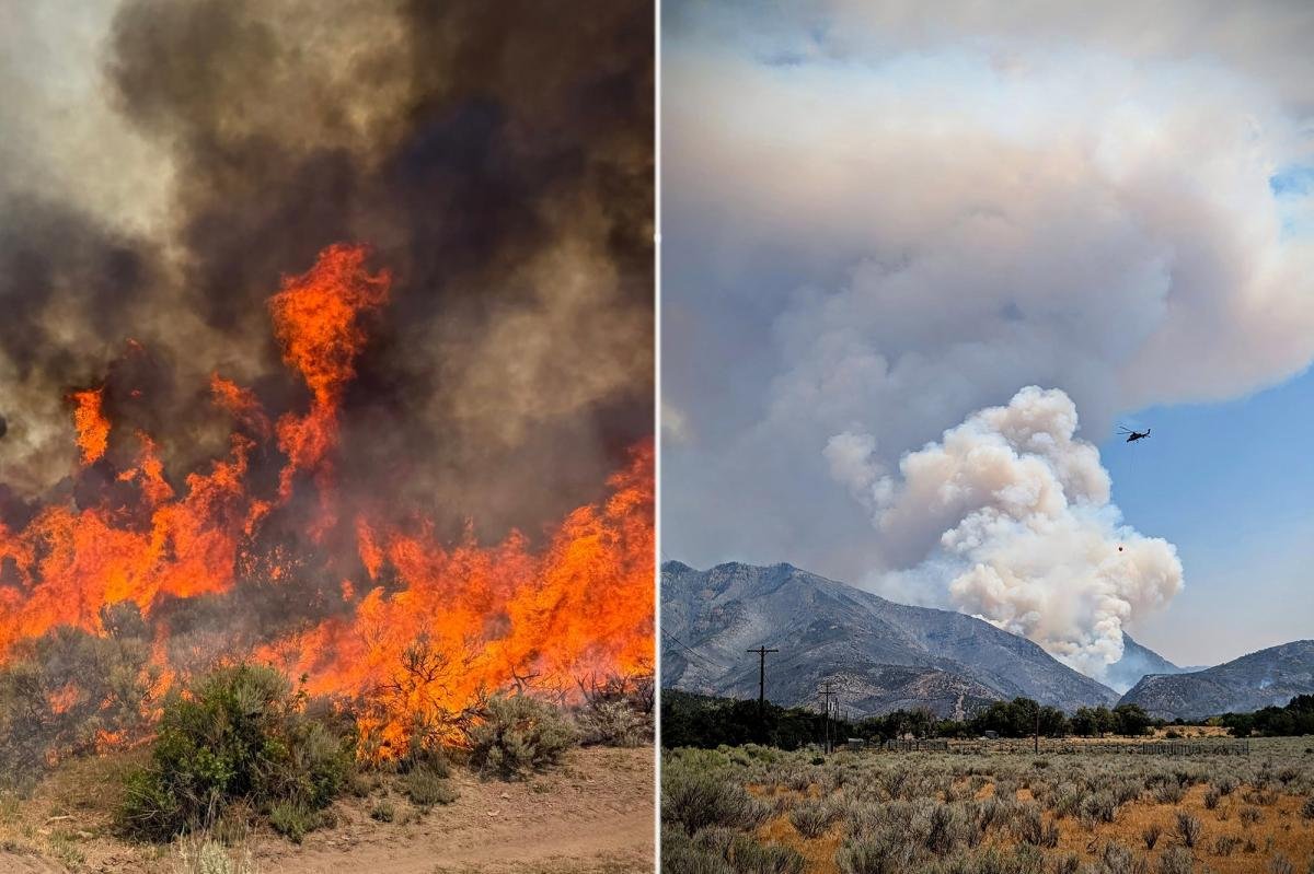 You are currently viewing Helicopter crashes while battling large Utah wildfires — as conditions of 2 people aboard remain unknown