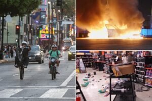 Read more about the article Apocalyptic scenes as out-of-control street takeovers unleash carnage across LA
