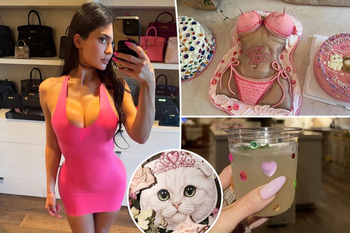 You are currently viewing Inside Kylie Jenner’s kitty-themed 29th birthday party with sister Kim Kardashian and BFF Hailey Bieber