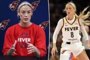Read more about the article WNBA star Sophie Cunningham shopping tell-all book as she faces woke backlash over trans athlete comments