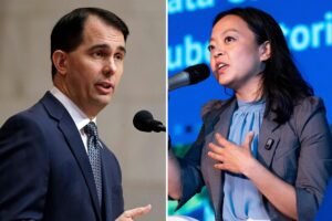 Read more about the article Ex-Wisconsin Gov. Scott Walker warns Republicans against backing ‘VERY dangerous’ DSA-backed Francesca Hong in Dem primary