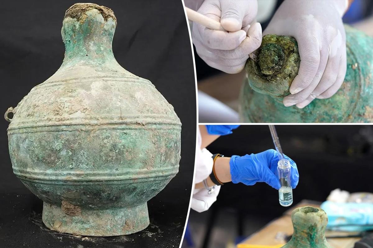 You are currently viewing ‘Exceptionally’ well-preserved beer dating back two millennia discoved inside ancient bronze vessel