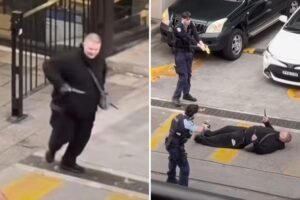 Read more about the article Police tase knife-wielding suspect twice during chaotic foot pursuit near busy shopping complex
