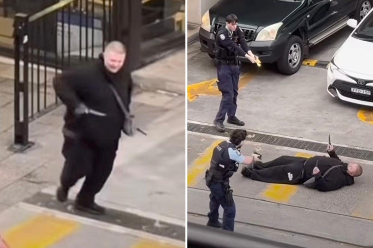 You are currently viewing Police tase knife-wielding suspect twice during chaotic foot pursuit near busy shopping complex