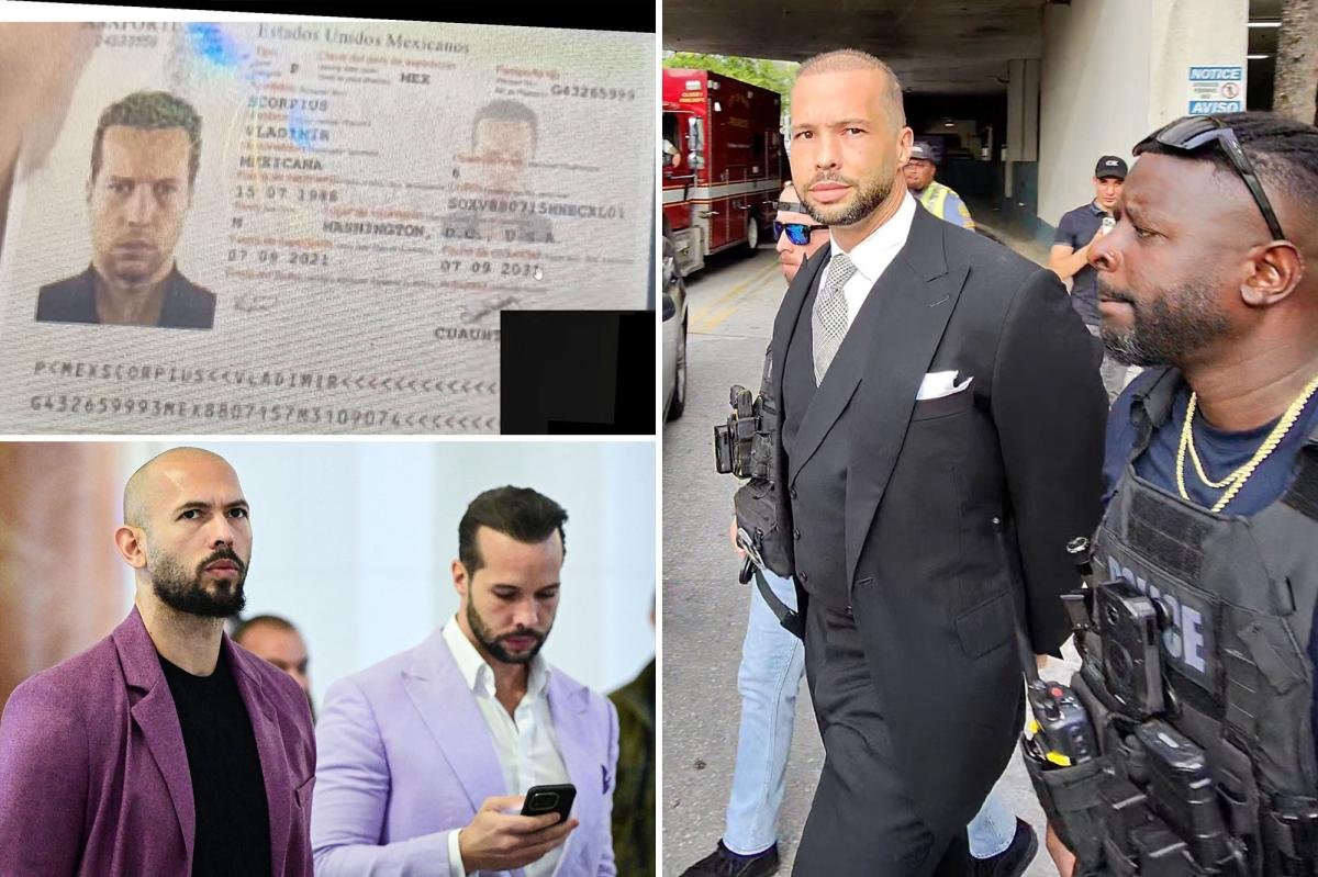 You are currently viewing Accused rapists Andrew and Tristan Tate had cache of passports under aliases â including Bond villain