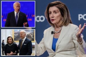Read more about the article Nancy Pelosi calls out Biden allies who knew about his decline â despite admitting she was ‘startled’ by then-president’s condition