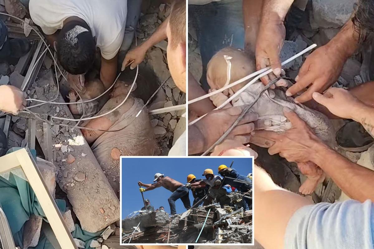 You are currently viewing Astonishing video shows baby rescued from rubble as Colombian quake toll tops 250