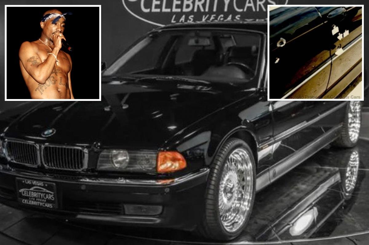 You are currently viewing Bullet-riddled BMW Tupac was killed in still on market for $1.75M