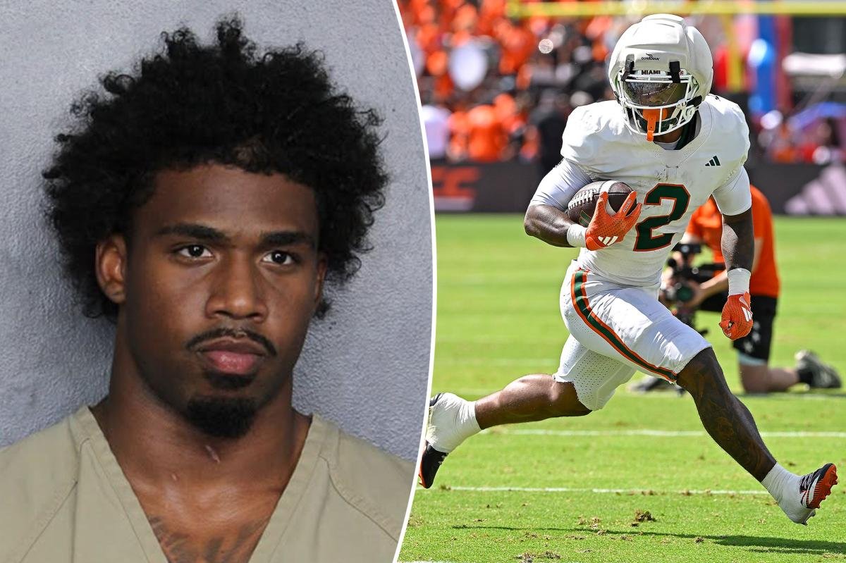 Read more about the article Miami running back Jordan Lyle arrested for fleeing and reckless driving