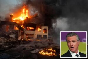 Read more about the article Gavin Newsom wildfire plan faces revolt over warning it will spike insurance rates across California