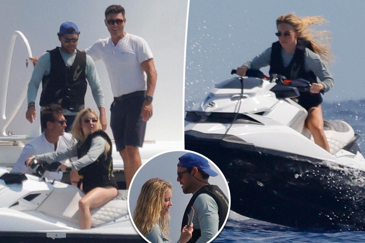 You are currently viewing Sydney Sweeney and Scooter Braun jet ski during luxe Mediterranean vacation on David Geffen’s superyacht
