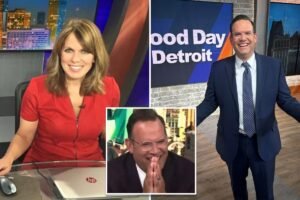 Read more about the article Detroit news anchor can’t keep it together over co-hostâs unintentionally risquÃ© question