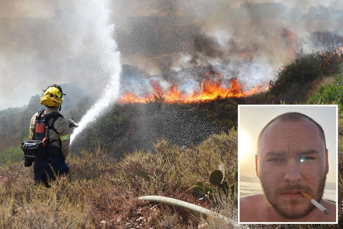 You are currently viewing Cig-smoking poker dealer unmasked as alleged fire bug who sparked evacuations in San Diego