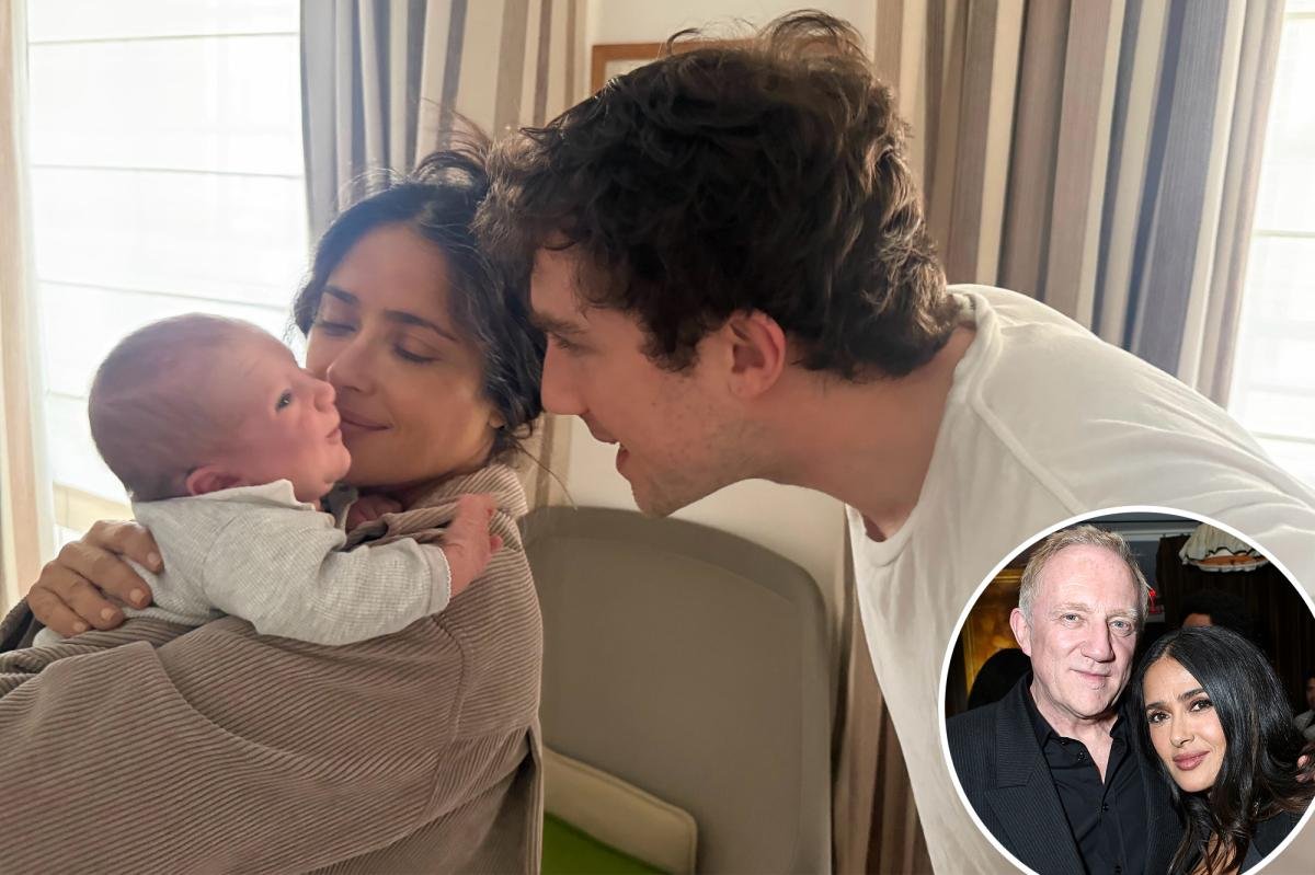 You are currently viewing Salma Hayek is officially a grandma after stepson FranÃ§ois Pinault Jr. welcomed first baby