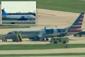 Read more about the article Two Chicago-bound planes suffer tire blowouts three hours apart after landing at O’Hare airport