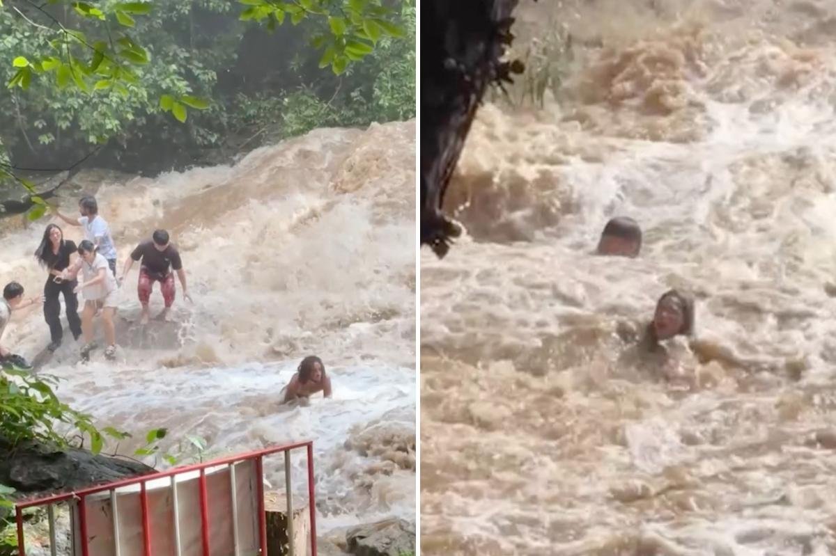 You are currently viewing Harrowing video shows selfie-taking tourists being washed away near Thailand hotspot