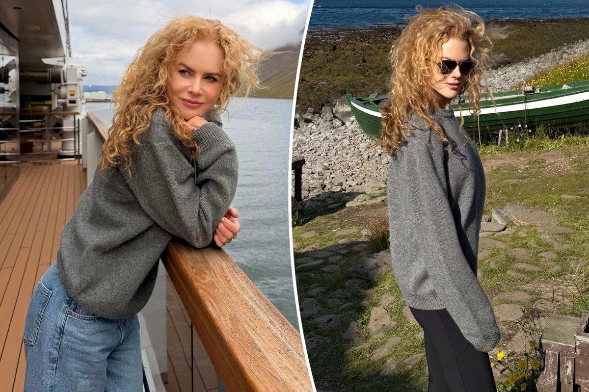 You are currently viewing Nicole Kidman’s natural curls take center stage in dreamy Iceland vacation snaps