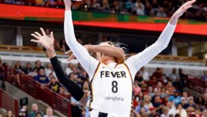 Read more about the article DiJonai Carrington dismisses Sophie Cunningham’s notion that flagrant foul was ‘intentional’