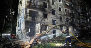 Read more about the article Russia hits Ukrainian capital with ballistic missiles and drones, killing at least 9