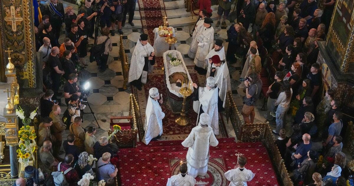 Read more about the article Ukraine honors its ‘collector of souls,’ who was killed while recovering the war dead