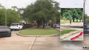 Read more about the article Houston gunman shot by police after firing at passing cars, 3 wounded
