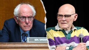 Read more about the article Sanders tells Carville to start his own party, stands by far-left Hasan Piker