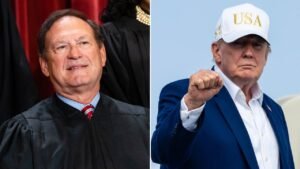 Read more about the article Trump celebrates Justice Samuel Alito’s decision to stay on court