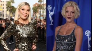 Read more about the article Tori Spelling steps away from the ‘90210MG’ rewatch podcast with Jennie Garth