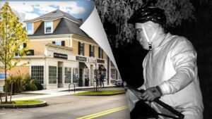 Read more about the article Weston police seek masked man caught on surveillance camera at night