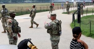 Read more about the article Guard deployment to D.C. into 2029 will cost roughly $1.4B, estimate shows