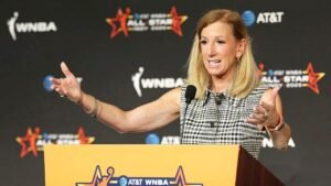 Read more about the article Cathy Engelbert sure seemed to know what a woman was at her first WNBA press conference