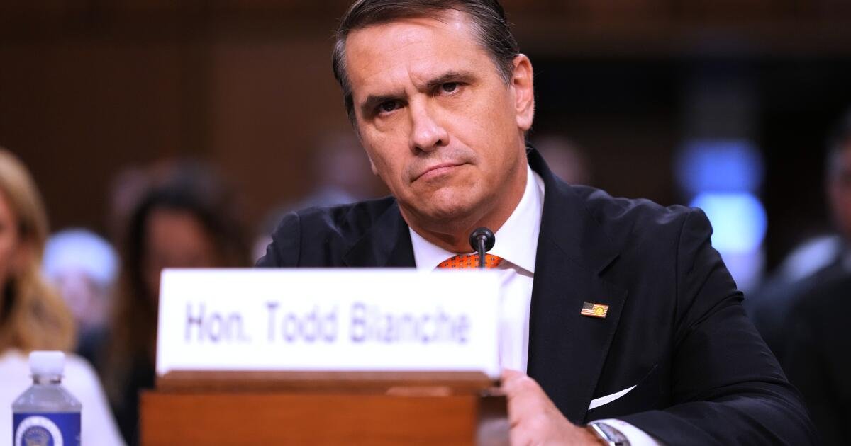 You are currently viewing Blanche rescinds fund for Trump allies after GOP senators threaten to block his attorney general bid