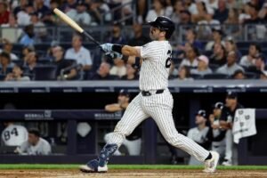 Read more about the article Austin Wells’ bat shows more signs of life with Yankees role now set after trade deadline
