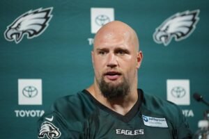 Read more about the article Eagles’ Lane Johnson reveals he’s ‘probably’ retiring after 2026 season