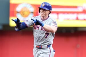 Read more about the article Brett Baty’s first career grand slam keeps runs coming for red-hot Mets in win over Braves