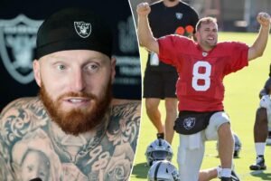 Read more about the article Maxx Crosby, Kirk Cousins put on timeout after heated exchange at Raiders practice