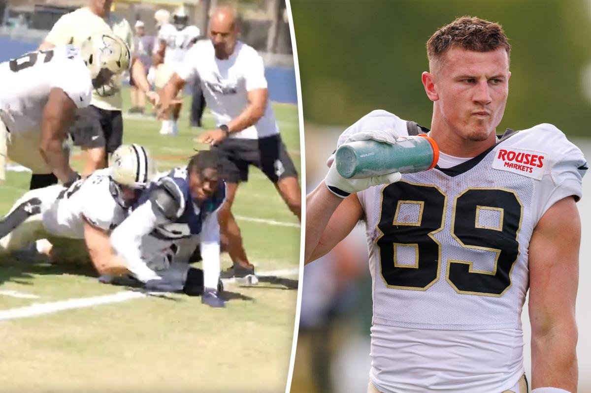 You are currently viewing Saints-Cowboys practice descends into chaos with multiple brawls — with ex-WWE star’s son in middle of it