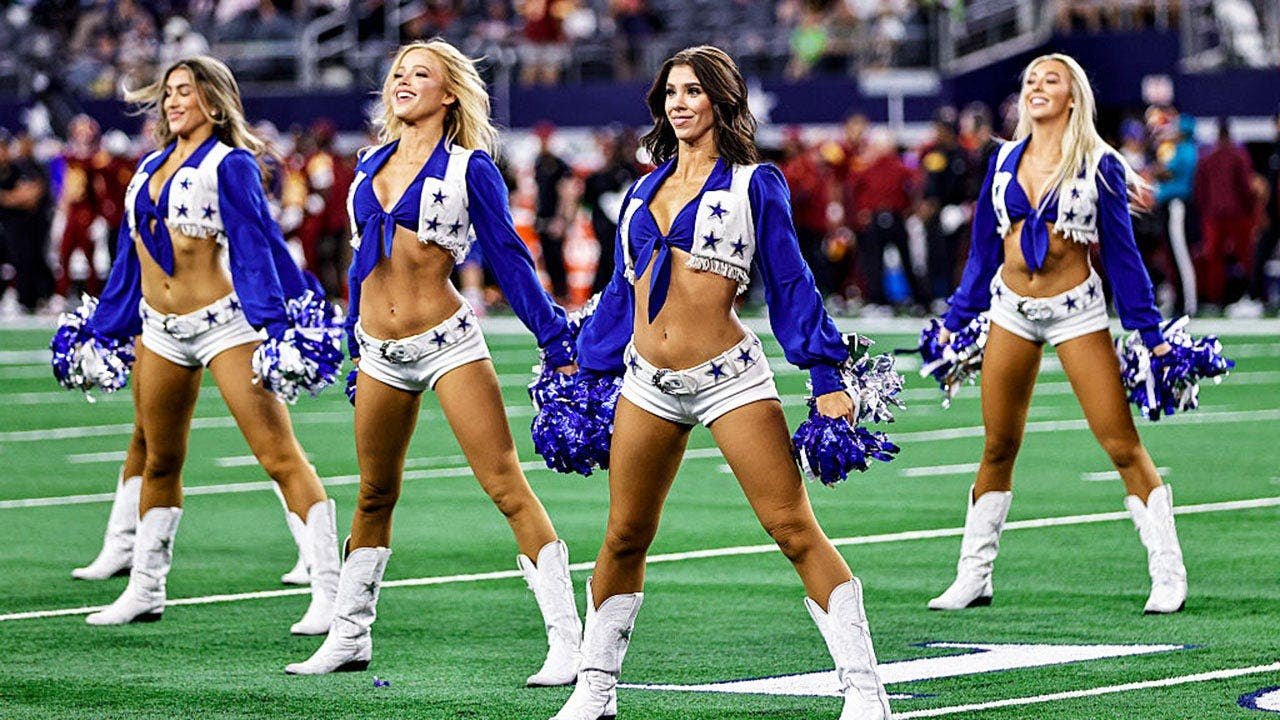 You are currently viewing Dallas Cowboys Cheerleaders get dialed in at training camp as Dolphins rivalry heats up, Haynes King & the NFL