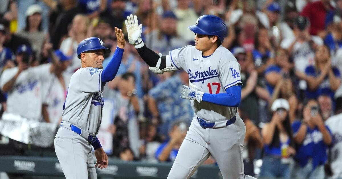 You are currently viewing Shohei Ohtani homers twice in Dodgers’ win over Rockies
